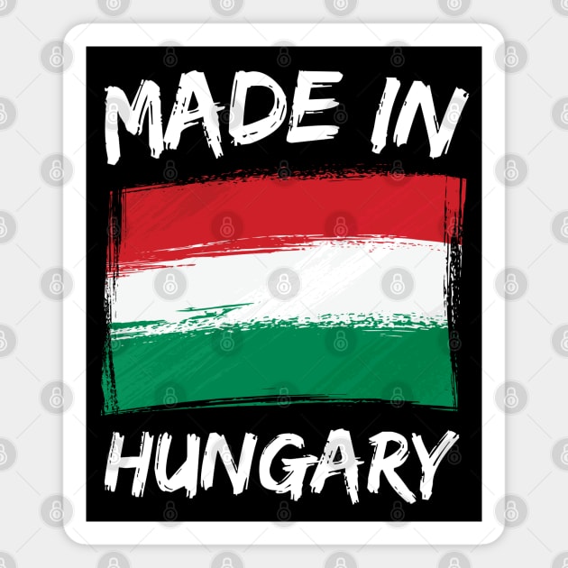 Made In Hungary Magnet by footballomatic